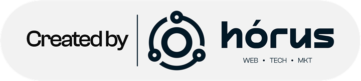 Created by Hórus – Web · Tech · MKT